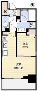 ピアース南麻布【2階】の間取り