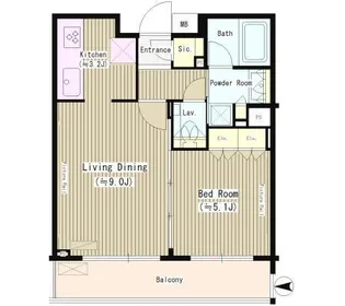 ラグゼガーデン松原【2階】の間取り