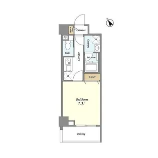 Lien西五反田【8階】の間取り