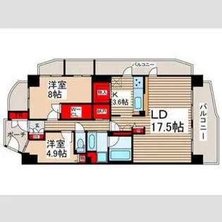 ビー・シティ ベイウィング棟【11階】の間取り