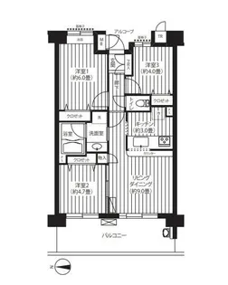 パークビューステージ東陽町【5階】の間取り