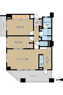 ドゥーエ芦花公園【3階】の間取り