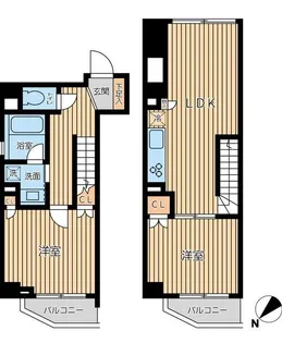 オーキッドレジデンス蔵前Ⅱの間取り