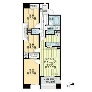 アクシア浅草【11階】の間取り