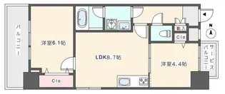 ラフィスタ三ノ輪【12階】の間取り