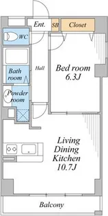 サニードエル【4階】の間取り