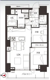 ルネッサンスタワー上野池之端【10階】の間取り