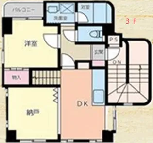 ランジェ碑文谷【3階】の間取り