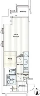 カスタリア麻布十番Ⅱ【6階】の間取り