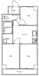 秀和田町レジデンス【6階】の間取り