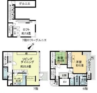 ARTEMIS MINAMI AZABU【7階】の間取り