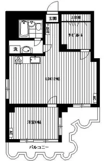 ハイマウント御殿山【4階】の間取り
