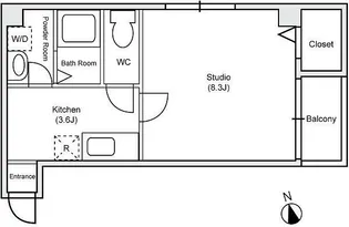レジデンスOGIⅡ【3階】の間取り