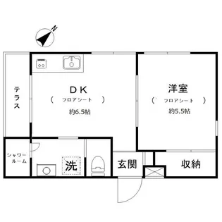 グランベル松陰【1階】の間取り