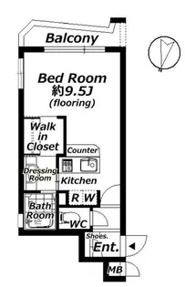 クレグラン自由が丘【1階】の間取り