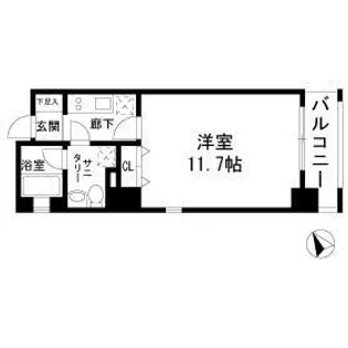 TINO汐留【5階】の間取り