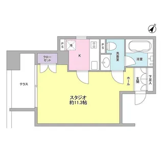 コンフォリア南青山【3階】の間取り