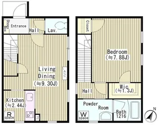 ファレール参宮橋【1階】の間取り