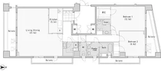 レジディア西麻布【13階】の間取り