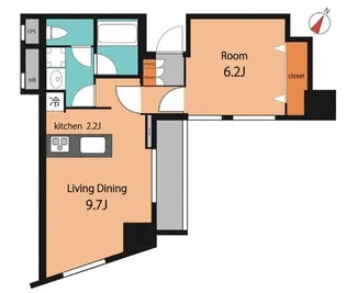 カテリーナ代々木プレイス【13階】の間取り