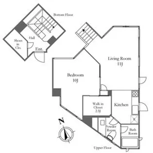 KDXレジデンス麻布仙台坂の間取り