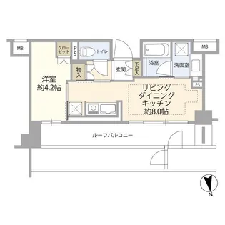 Brillia目黒大橋【6階】の間取り