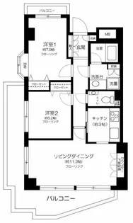 目黒青葉台グランドハイツ【2階】の間取り