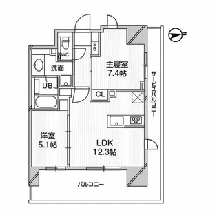 M白金台【4階】の間取り