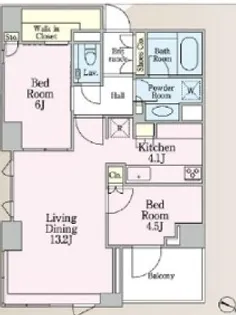 ザ・ロイヤルガーデンレジデンス白金台【4階】の間取り