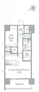 パークフラッツ浅草橋【7階】の間取り