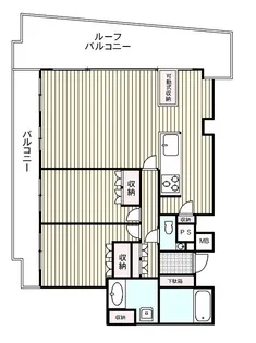 ザ・パークハウス弦巻【4階】の間取り
