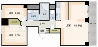 南青山第一マンションズ【7階】の間取り