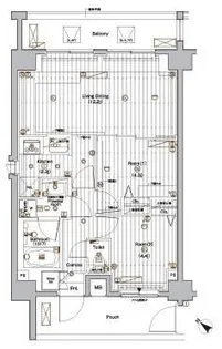 プレミアムキューブ上野毛♯mo【6階】の間取り