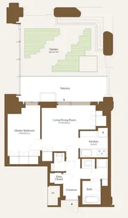 麻布台ヒルズ ガーデンプラザレジデンス【6階】の間取り