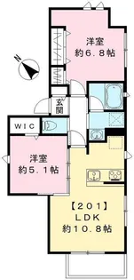 リシェス代々木上原【2階】の間取り