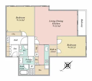 表参道シティハウス【3階】の間取り