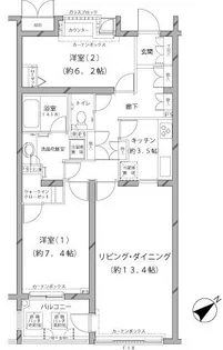 MFPRコート代官山【1階】の間取り