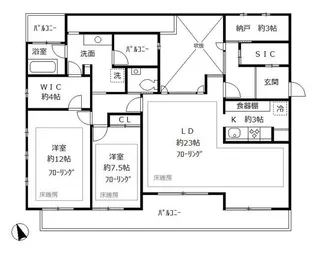 tesoro麻布笄町【2階】の間取り