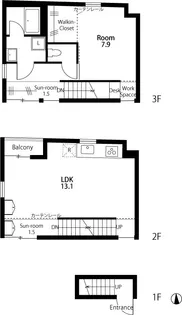 Eー1の間取り