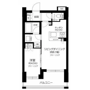 クラッシィスイート赤坂【3階】の間取り