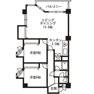インペリアル常盤松【2階】の間取り