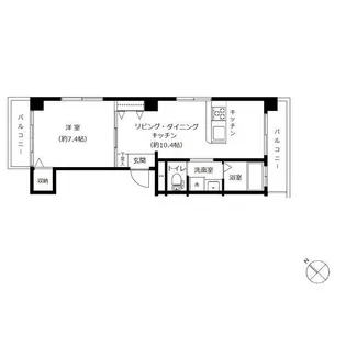 麻布長岡ハイツ【3階】の間取り