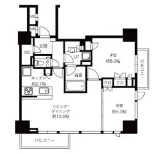 東京ベイシティタワー【18階】の間取り