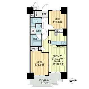 ライオンズマンション白金台【9階】の間取り