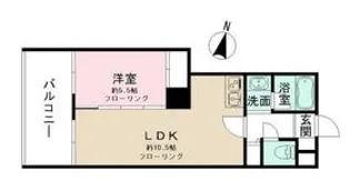 ジェラ恵比寿レジデンス【6階】の間取り