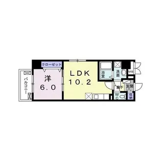 ペニー レイン【4階】の間取り