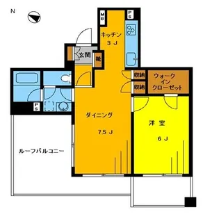 インペリアル代々木の杜【6階】の間取り