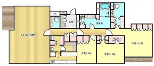 フォレストテラス松濤【4階】の間取り