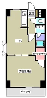 藤和三軒茶屋コープ【9階】の間取り