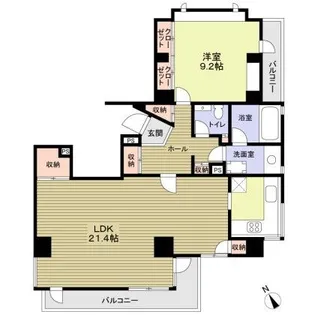 ルーラル上野毛【2階】の間取り
